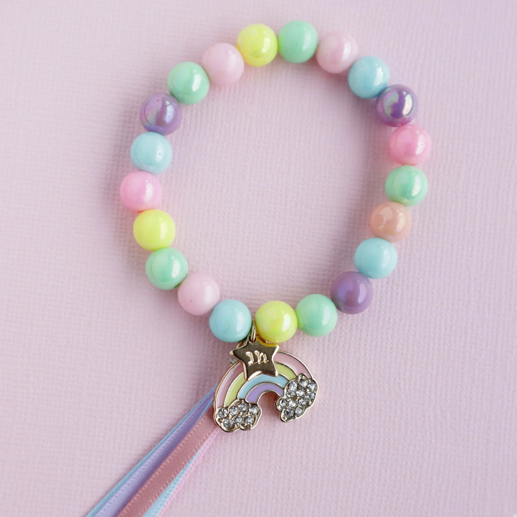 Rainbow sales elastic bracelets